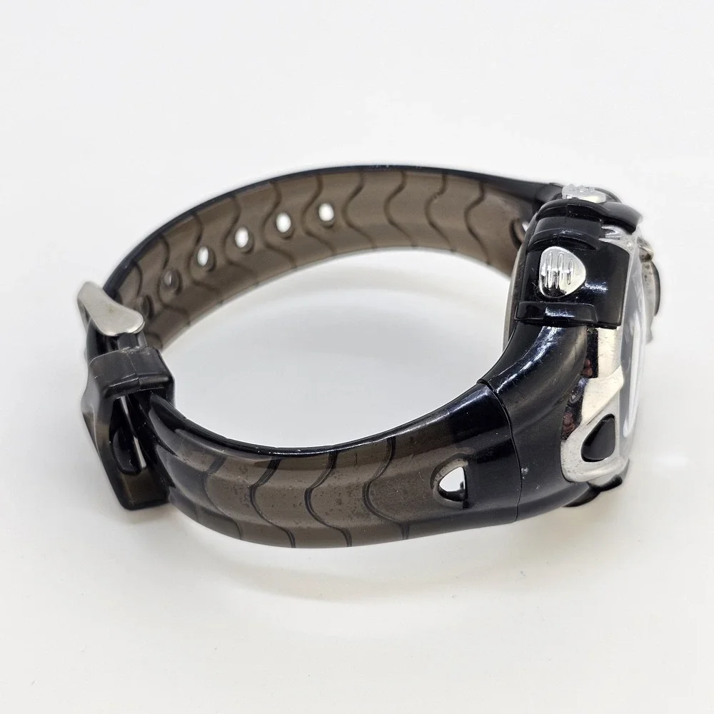 Sport Digital Women Watch 37MM DayDate Black‎ Plastic Bands Up to 6.5